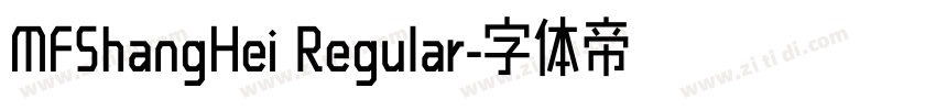 MFShangHei Regular字体转换